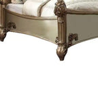 96" Queen Bed – Faux Leather Upholstered with Tufted Headboard