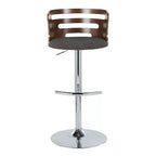 Ensemble de 2 tabourets de bar réglables avec accoudoirs, revêtement en simili cuir, siège pivotant  