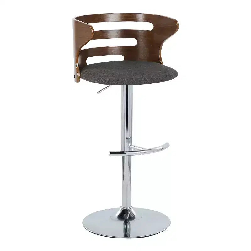 Ensemble de 2 tabourets de bar réglables avec accoudoirs, revêtement en simili cuir, siège pivotant  
