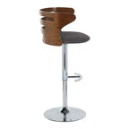 Ensemble de 2 tabourets de bar réglables avec accoudoirs, revêtement en simili cuir, siège pivotant  