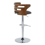 Ensemble de 2 tabourets de bar réglables avec accoudoirs, revêtement en simili cuir, siège pivotant  