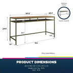 Industrial Style Computer Desk