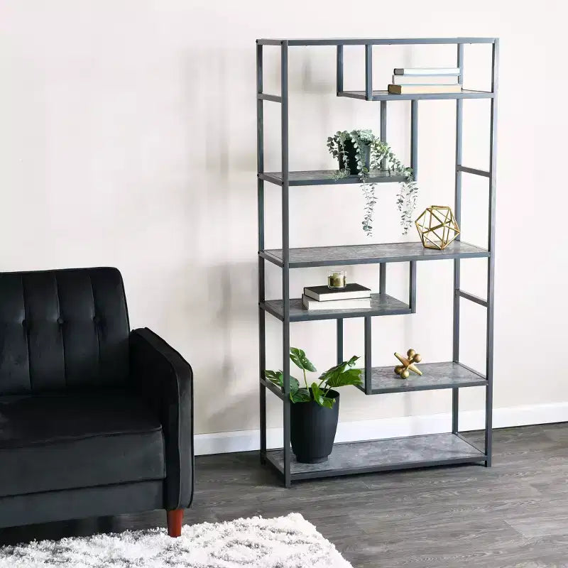 65" Tall 6-Shelf Bookshelf