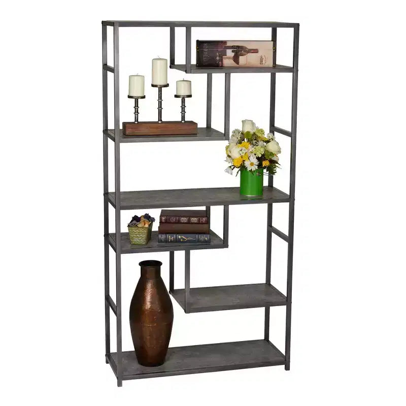 65" Tall 6-Shelf Bookshelf