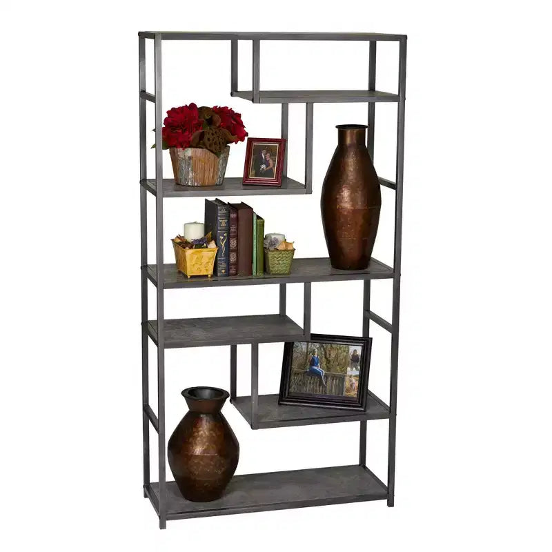 65" Tall 6-Shelf Bookshelf
