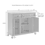 Kitchen Storage Cabinet with Drawers and Doors