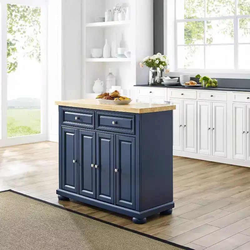 Kitchen Storage Cabinet with Drawers and Doors