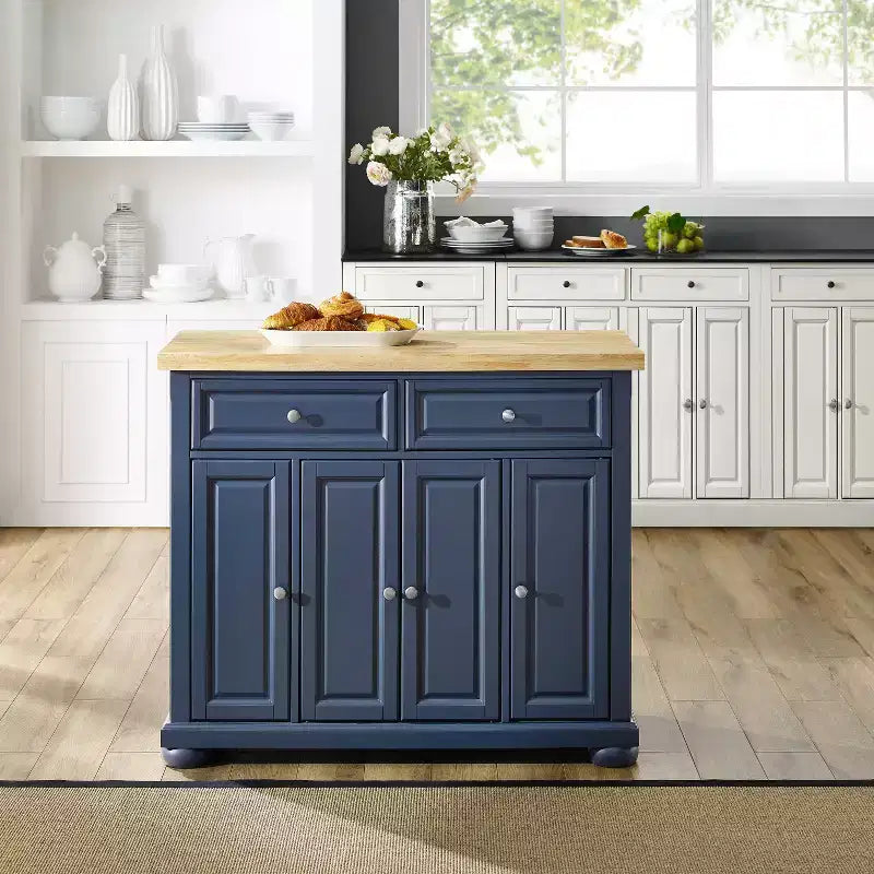 Kitchen Storage Cabinet with Drawers and Doors