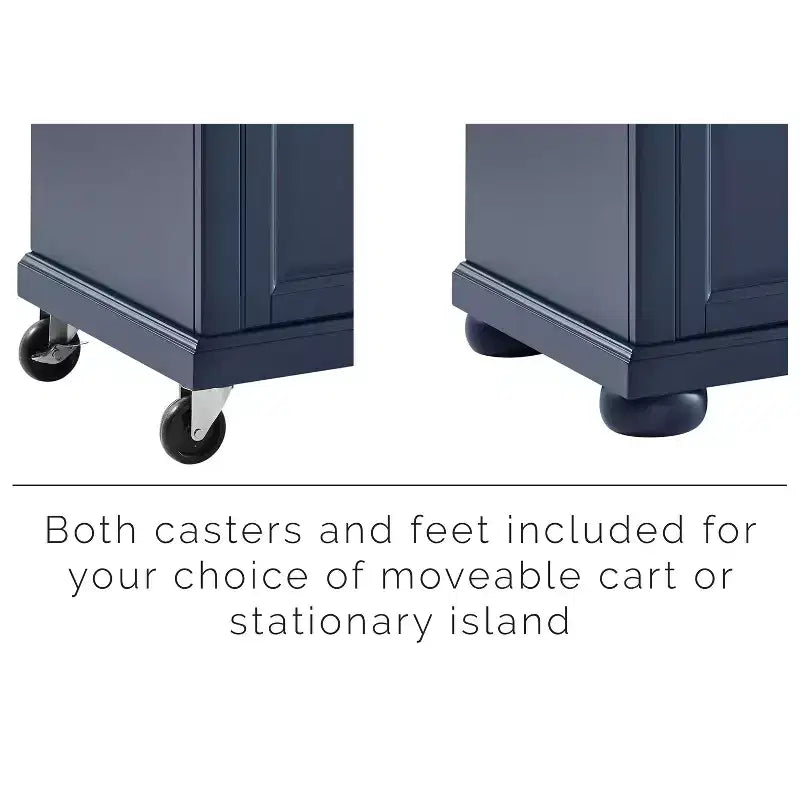 Kitchen Storage Cabinet with Drawers and Doors