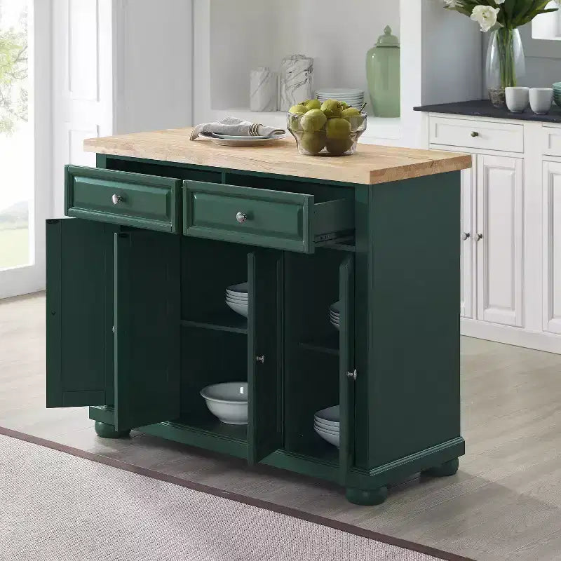 Kitchen Storage Cabinet with Drawers and Doors