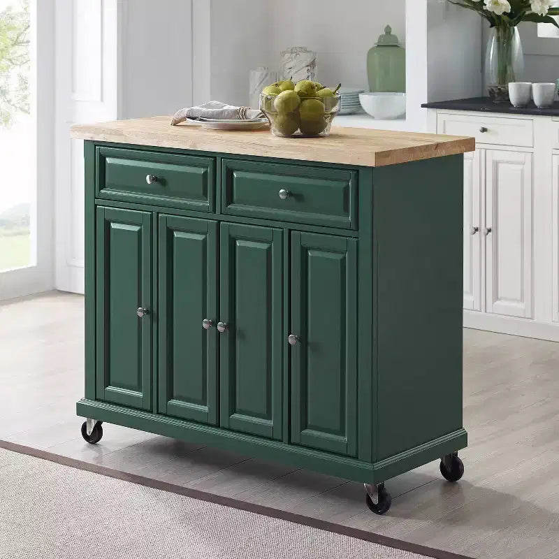 Kitchen Storage Cabinet with Drawers and Doors