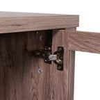 Modern Buffet Sideboard Storage Cabinet with Glass Doors and Drawers