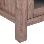 Modern Buffet Sideboard Storage Cabinet with Glass Doors and Drawers