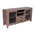 Modern Buffet Sideboard Storage Cabinet with Glass Doors and Drawers