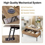 Lift Top Coffee Table with Hidden Storage Compartment