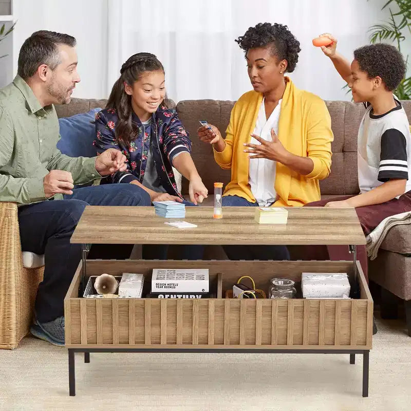 Lift Top Coffee Table with Hidden Storage Compartment