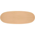 Oval Wood Coffee Table - Natural Brown