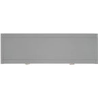 Rubberwood Console Table with Drawers and Open Shelf