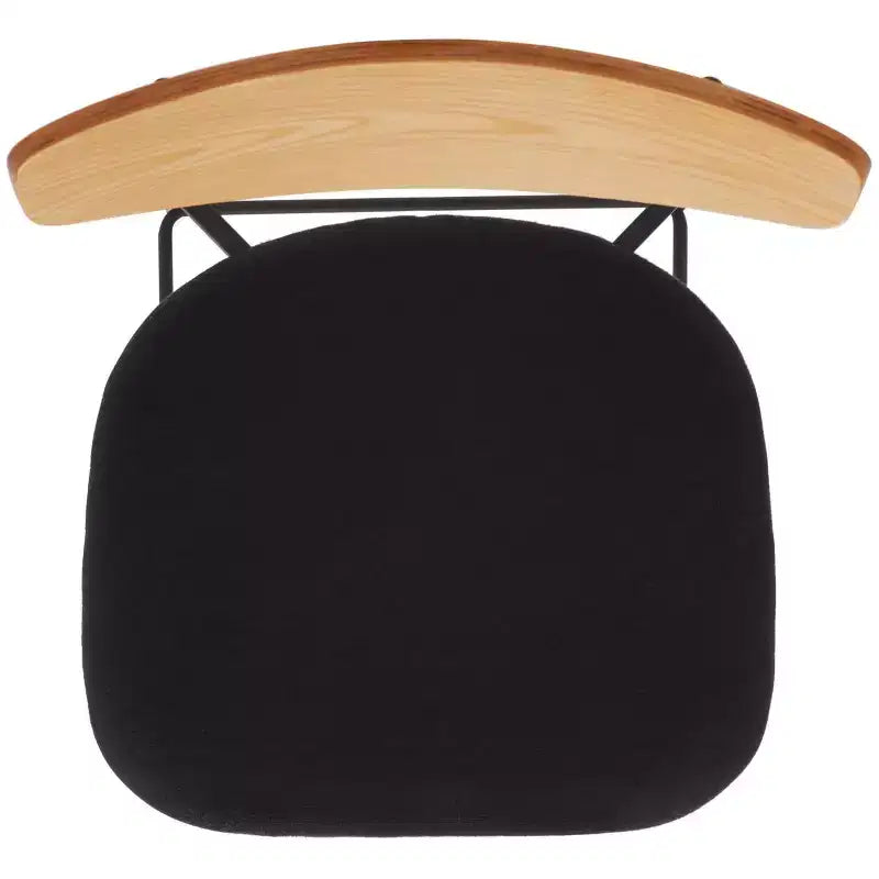 Modern Barstool with Upholstered Seat and Metal Frame