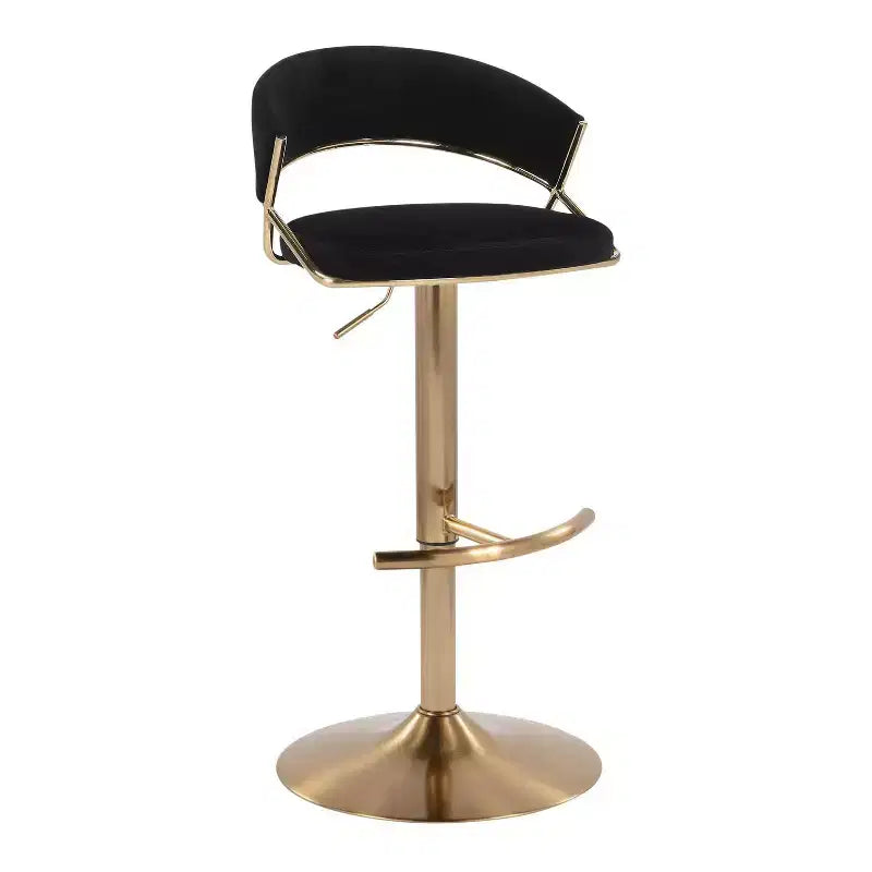 Set of 2 Adjustable Swivel Barstools