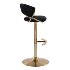Set of 2 Adjustable Swivel Barstools