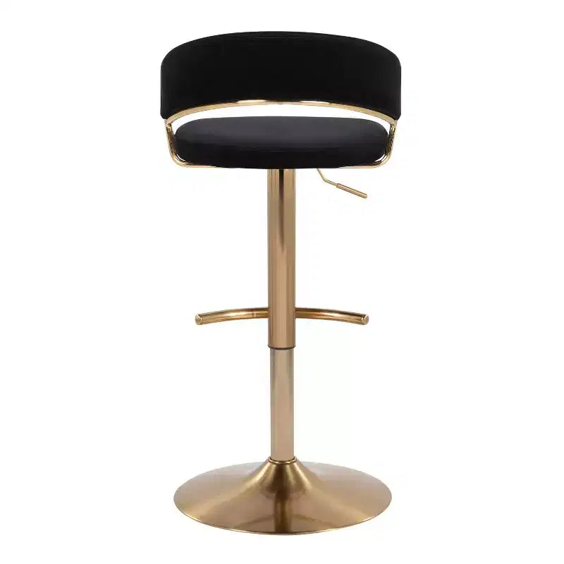 Set of 2 Adjustable Swivel Barstools