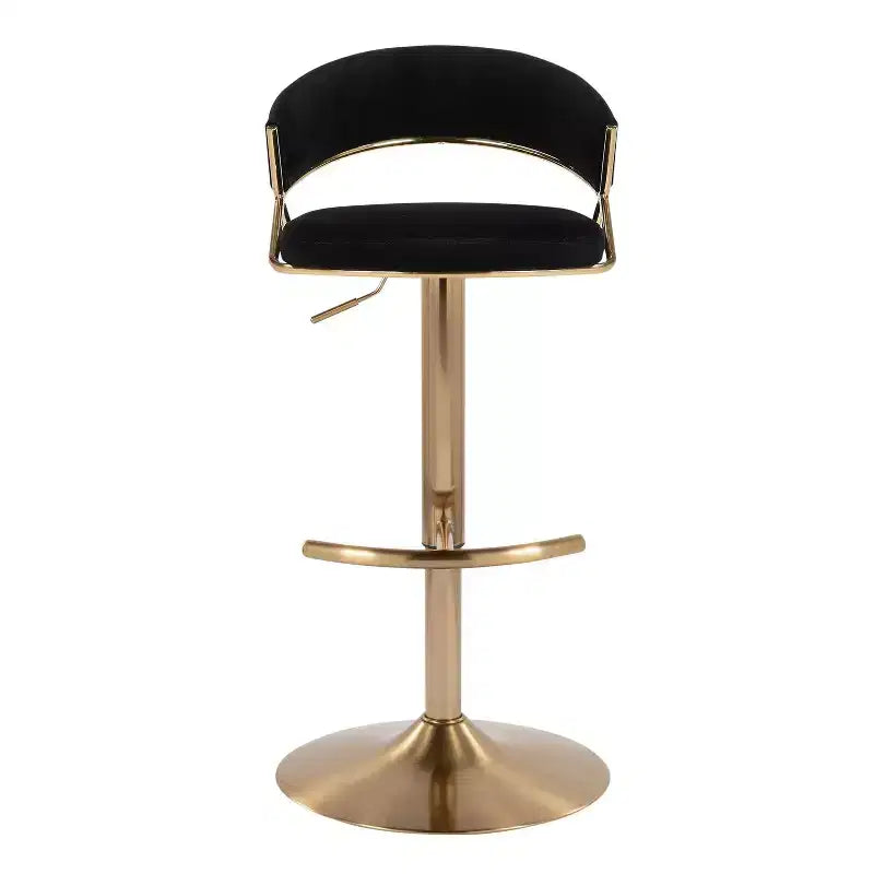 Set of 2 Adjustable Swivel Barstools