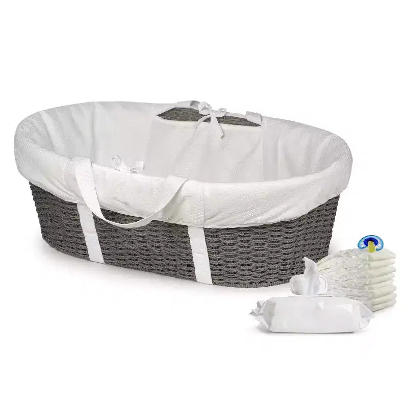 Cesta cambiadora para bebé Moses con almohadilla de espuma y forro  