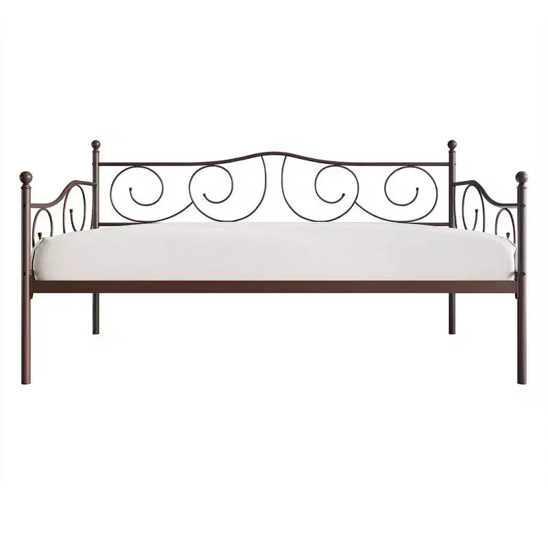 Metal Daybed with Wooden Slats