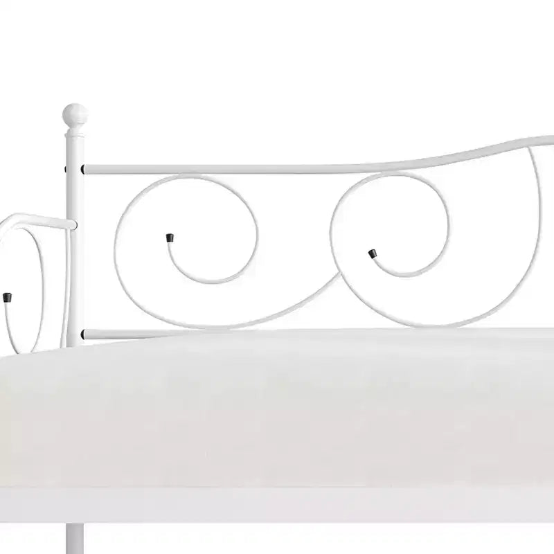 Metal Daybed with Wooden Slats