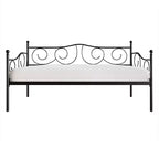 Metal Daybed with Wooden Slats