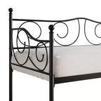 Metal Daybed with Wooden Slats