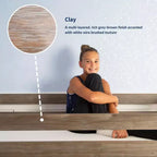 Twin-Size Trundle Bed with 7-Piece Slat Roll and Rubber Casters